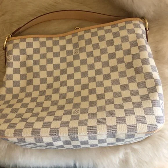 Louis Vuitton Damier Azur Delightful PM Rose Ballerine - Picture 2 of 9